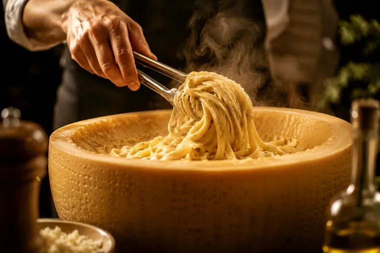 L’expérience culinaire autour de la meule de parmesan EAT-MOTION